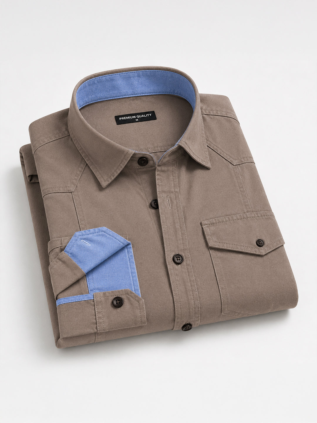 Cargo Style Khaki Shirt
