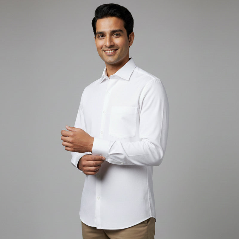Paper Cotton White Shirt for Men