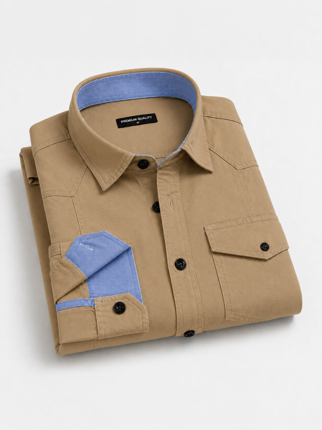 Cargo Style Beige Shirt