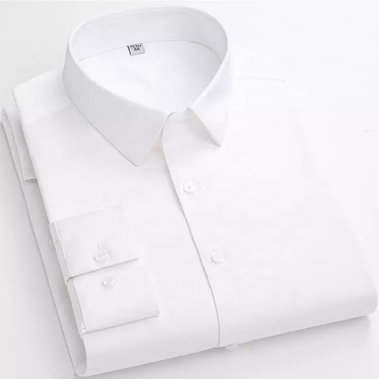 Twill Cotton Shirt for Men (White)