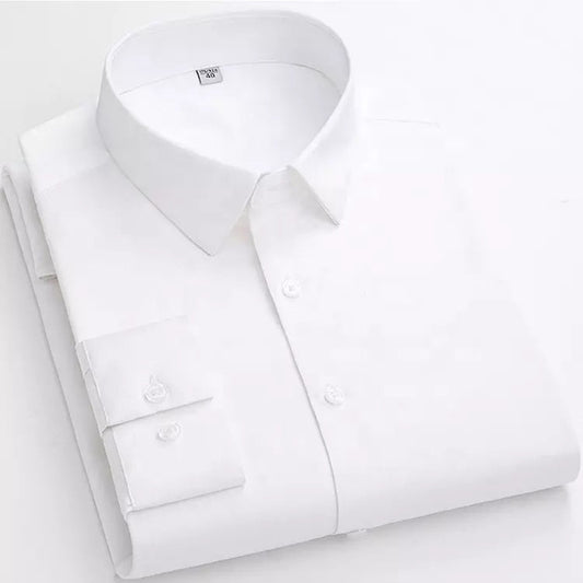 Twill Cotton Shirt for Men (White)