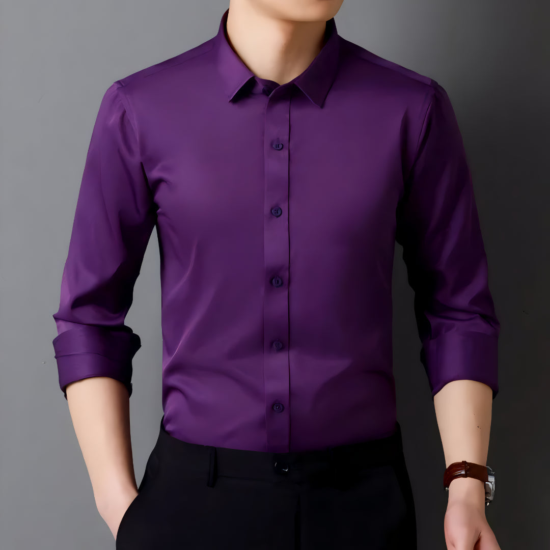 Purple Plain I Causal Shirt I Regular Fit I 100% Cotton Shirt (FS015)