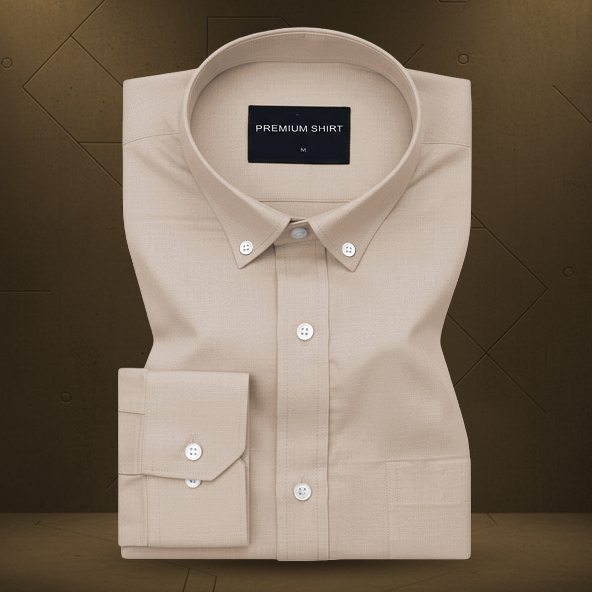 Pack of 2 Oxford Cotton Shirt For Men (Sky Blue & Beige)