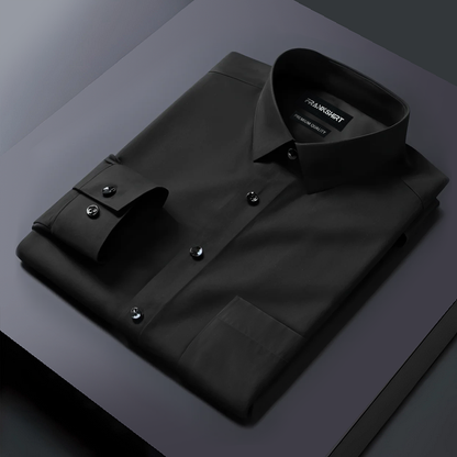 Premium Satin Solid Shirt for Man (Black)