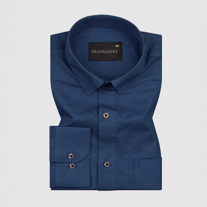 New Linen Shirt for Man (Navy Blue)