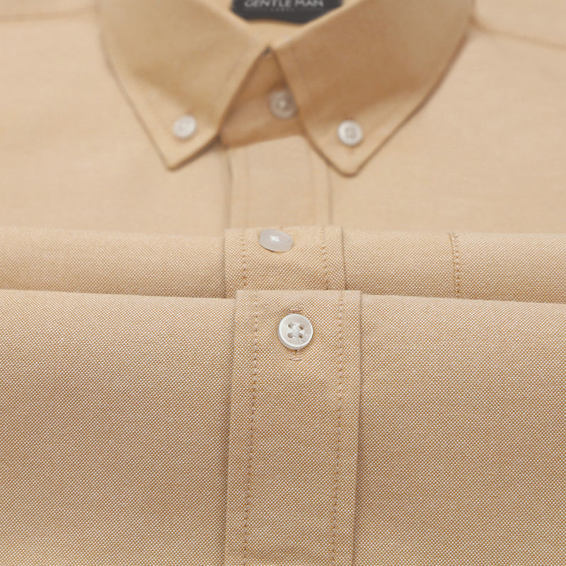 Pack of 2 Oxford Cotton Shirt For Men (White & Cream)