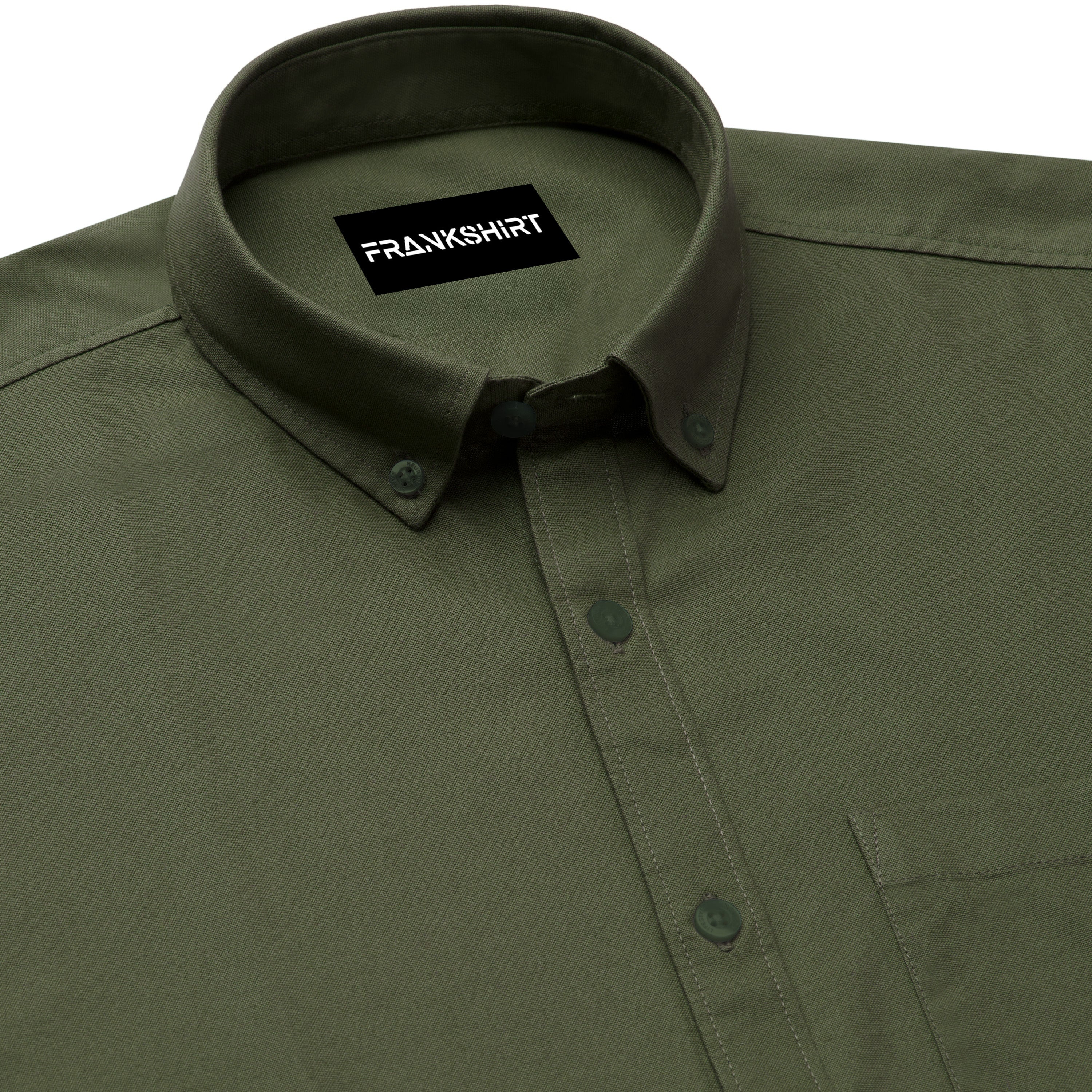 Olive Green Northface Shirt for Man