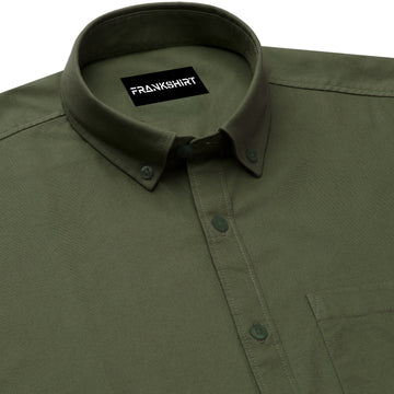 Olive Green Northface Shirt for Man