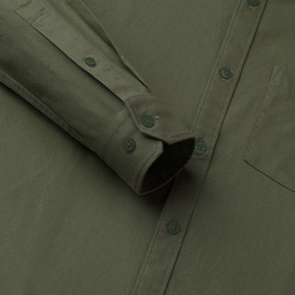 Olive Green Northface Shirt for Man