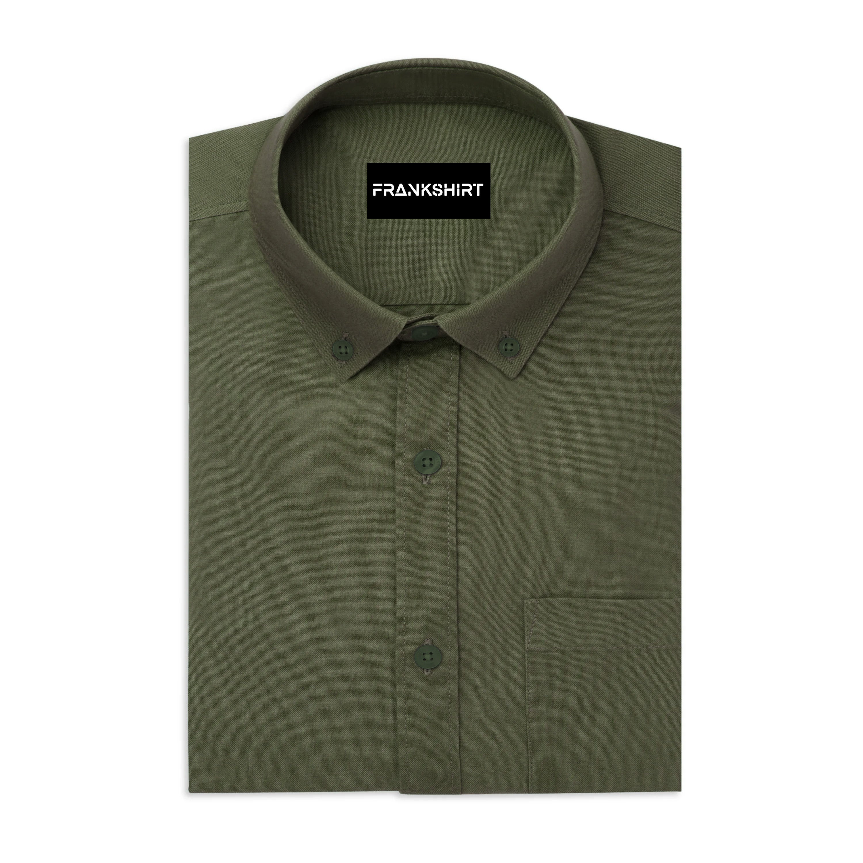Olive Green Northface Shirt for Man