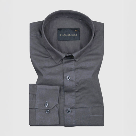 New Linen Shirt for Man (Dark Grey)