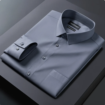 Premium Satin Solid Shirt for Man (Dark Grey)