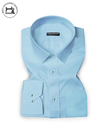 Pack of 2 Premium Cotton Shirt for Man (Light Pink Check and Sky Blue)