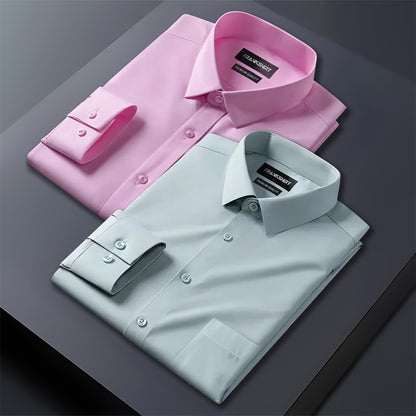 Pack of 2 Premium Cotton Shirt for Man (Light Pink And Pista)