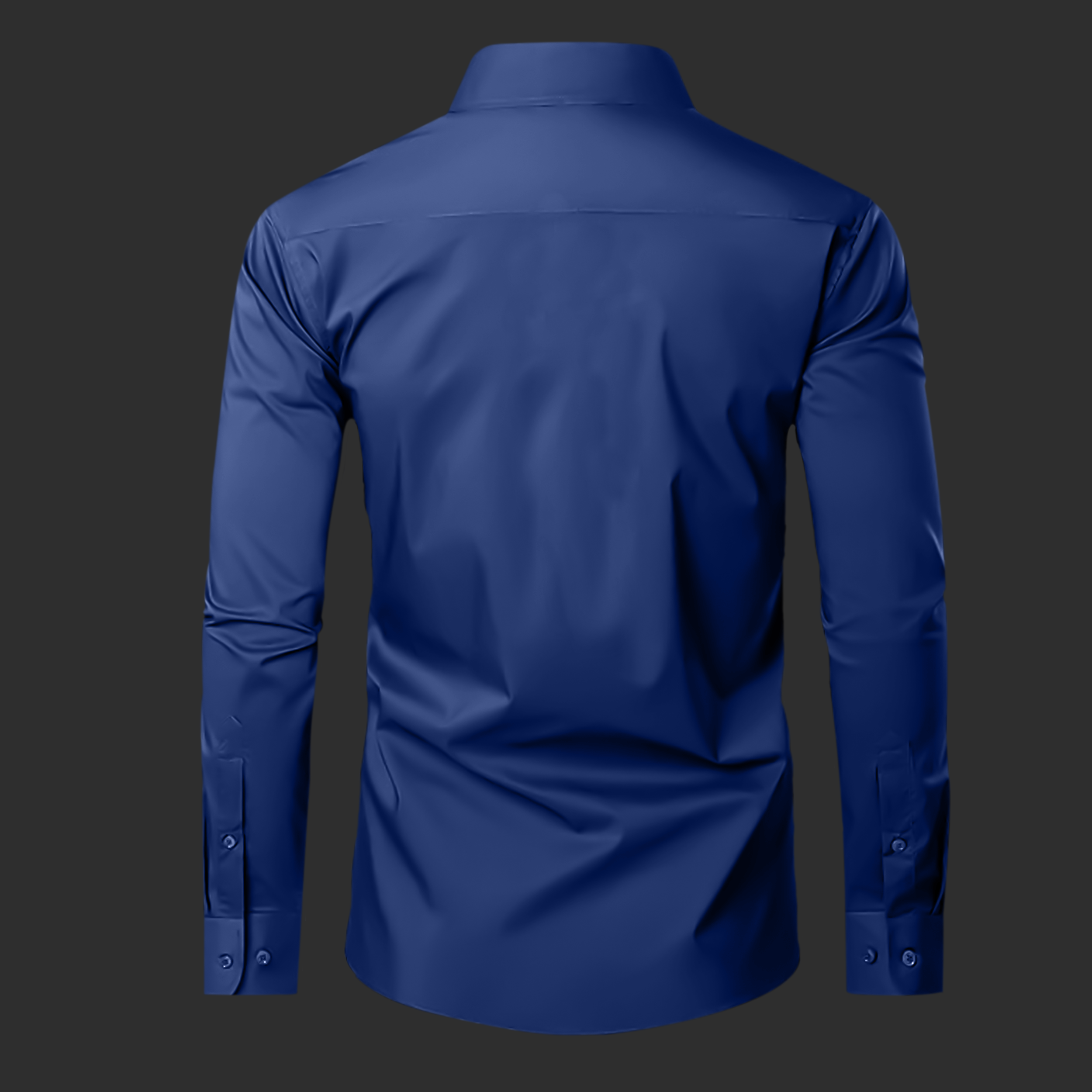 Premium Satin Solid Shirt for Man (Navy Blue)