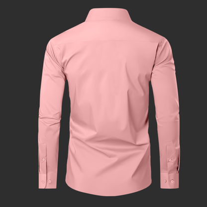 Premium Satin Solid Shirt for Man (Peech)