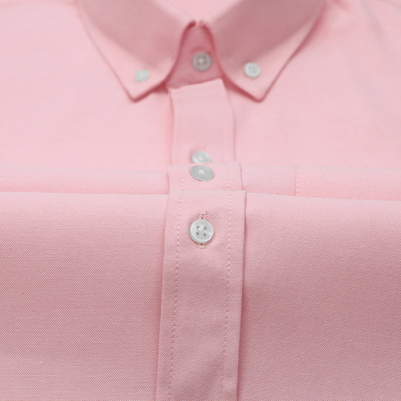 Pack of 2 Oxford Cotton Shirt For Men (Silver & Pink)