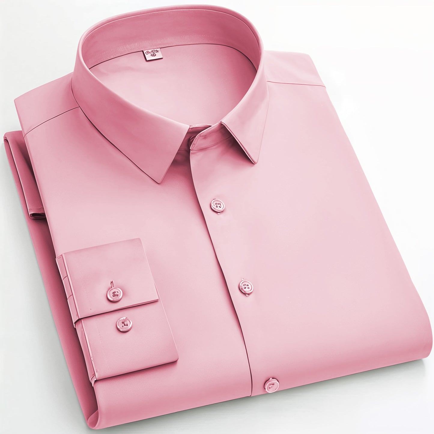 New Cotton Blend Solid Shirts (Rose Gold)