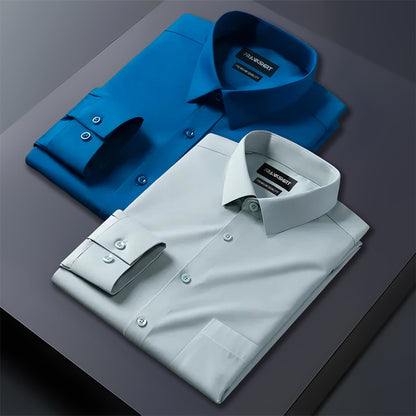 Pack of 2 Premium Cotton Shirt for Man (Royal Blue And Pista)