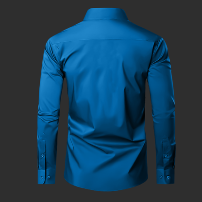 Premium Satin Solid Shirt for Man (Royal Blue)