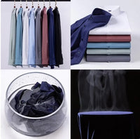 Pack of 2 Premium Satin Shirt for Man (Light Pink and Navy Blue)
