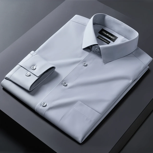 Premium Satin Solid Shirt for Man (Silver)
