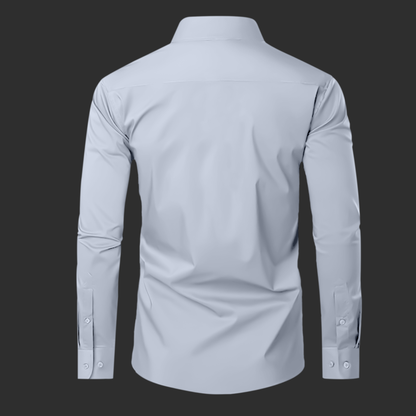 Premium Satin Solid Shirt for Man (Silver)
