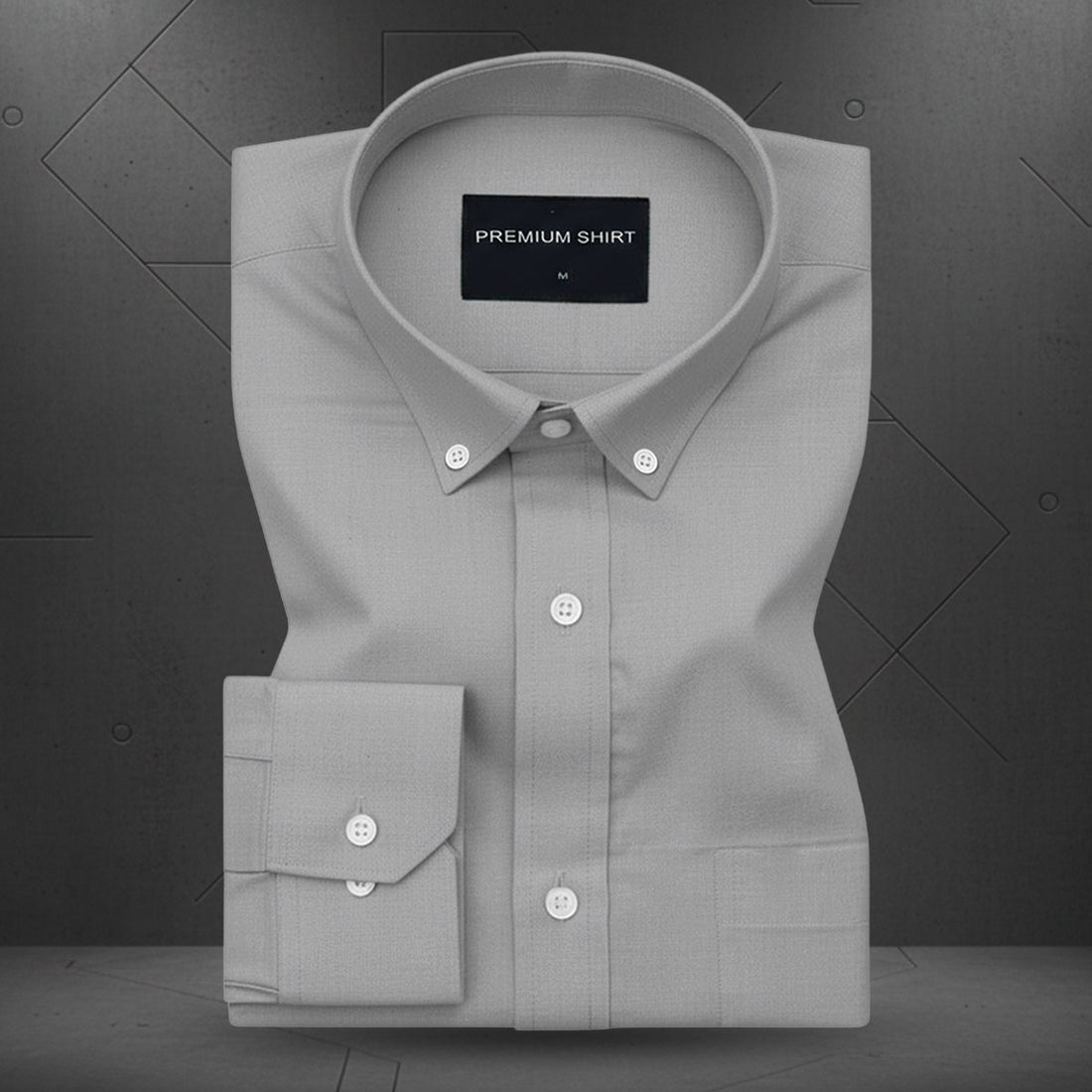 Pack of 2 Oxford Cotton Shirt For Men (Silver & Cyan Blue)