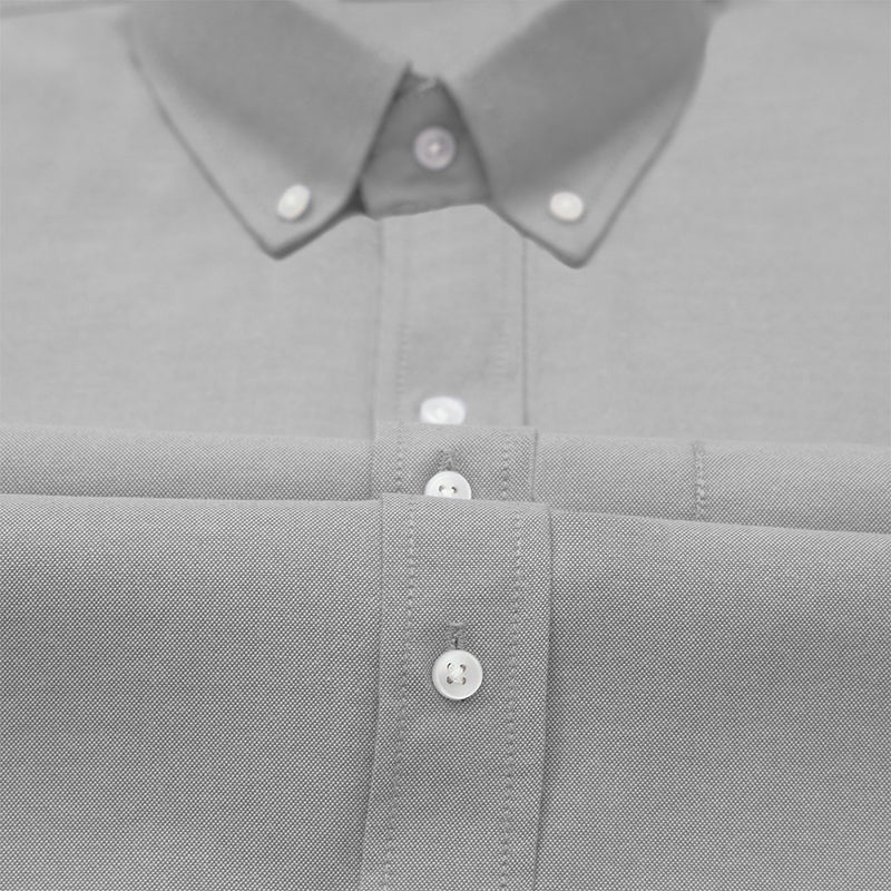 Pack of 2 Oxford Cotton Shirt For Men (Silver & Pink)