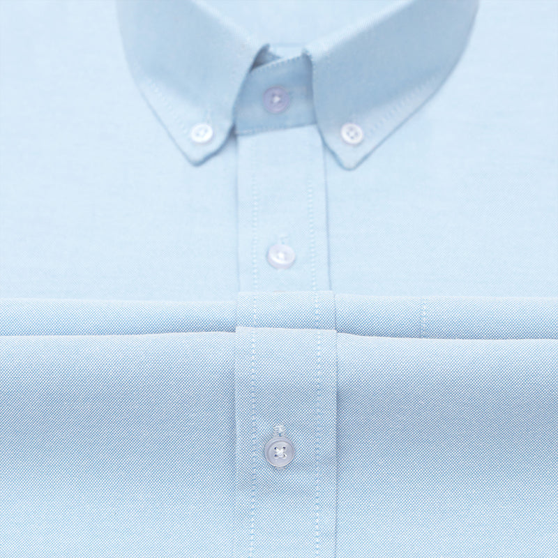 Pack of 2 Oxford Cotton Shirt For Men (Sky Blue & White)