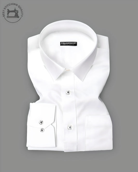 Premium Pearl White I Formal Shirt I Regular Fit I Cotton Shirt