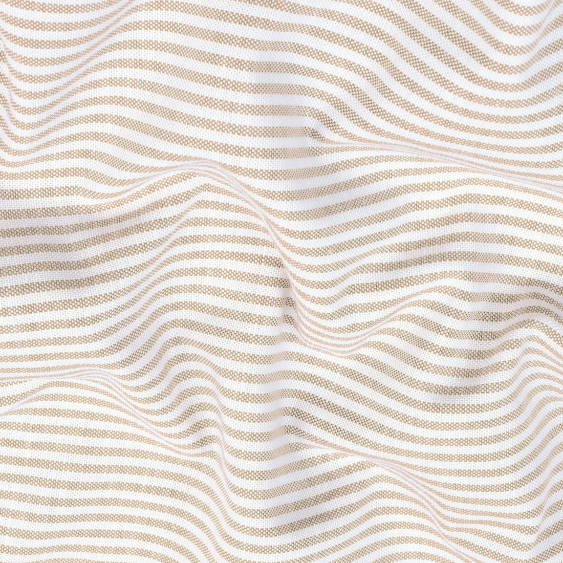 New Yellow Stripe Down Button Oxford Cotton Shirt (FS050)