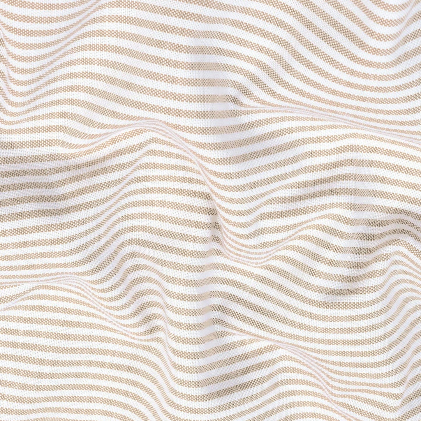 New Yellow Stripe Down Button Oxford Cotton Shirt (FS050)