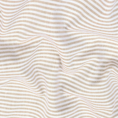 New Yellow Stripe Down Button Oxford Cotton Shirt (FS050)