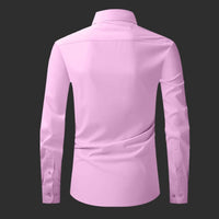 Premium Satin Solid Shirt for Man (Light Pink)