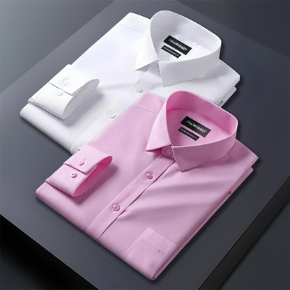 Pack of 2 Premium Cotton Shirt for Man (White And Light Pink)