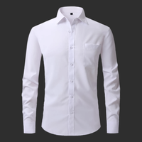 Combo of 2 Premium Cotton White Shirt for Man