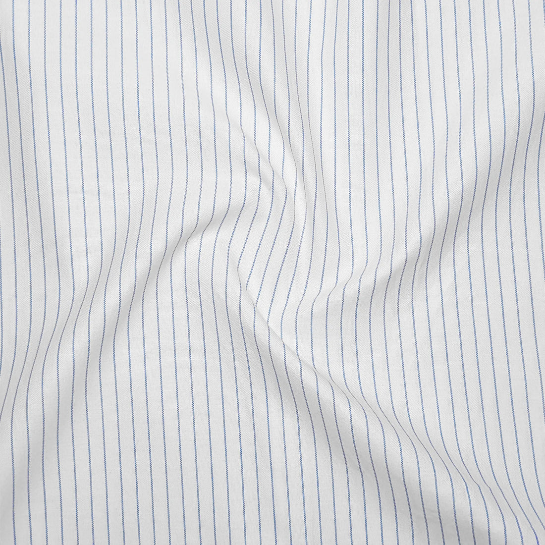 Blue Pinstripe Oxford Shirt For Men