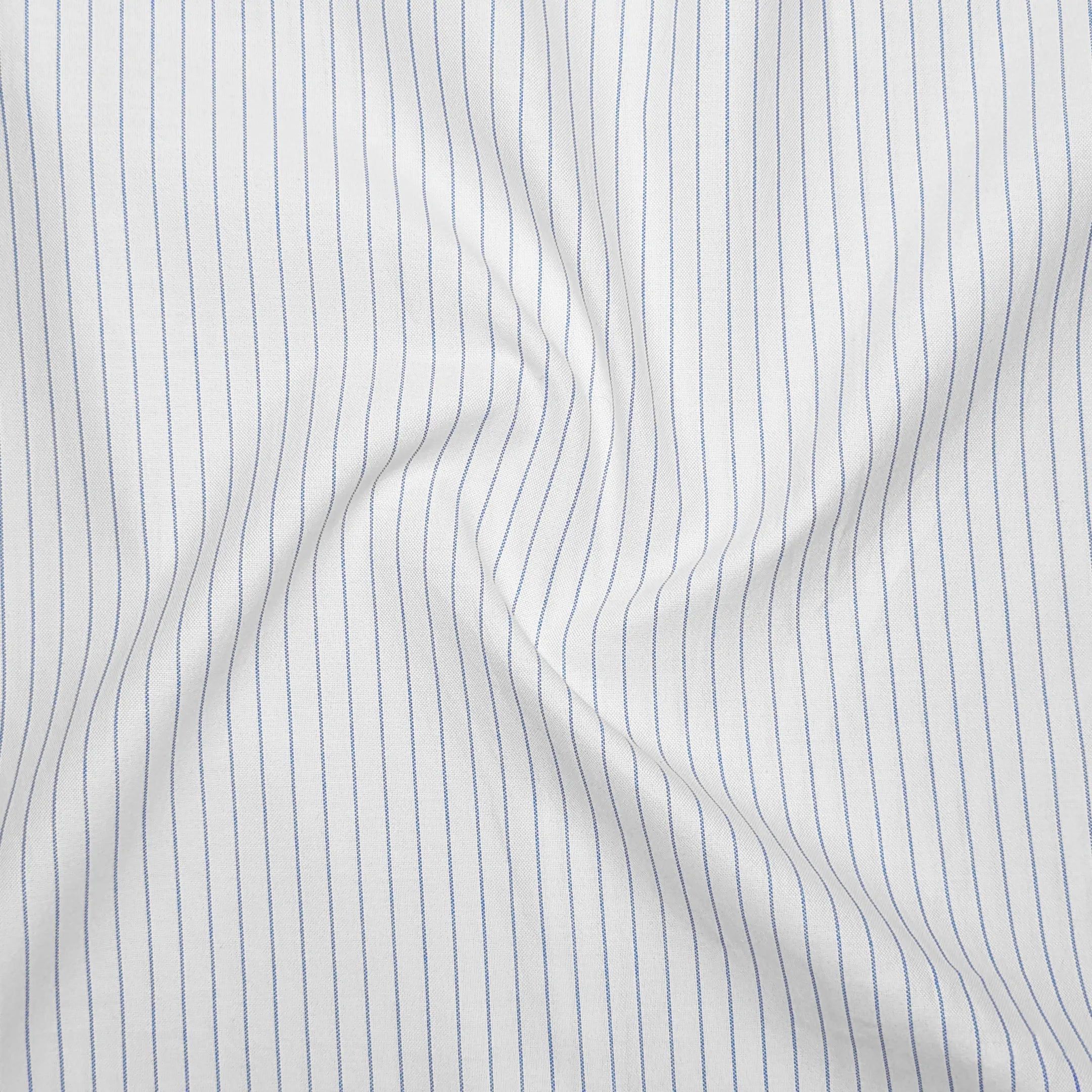 Blue Pinstripe Oxford Shirt For Men