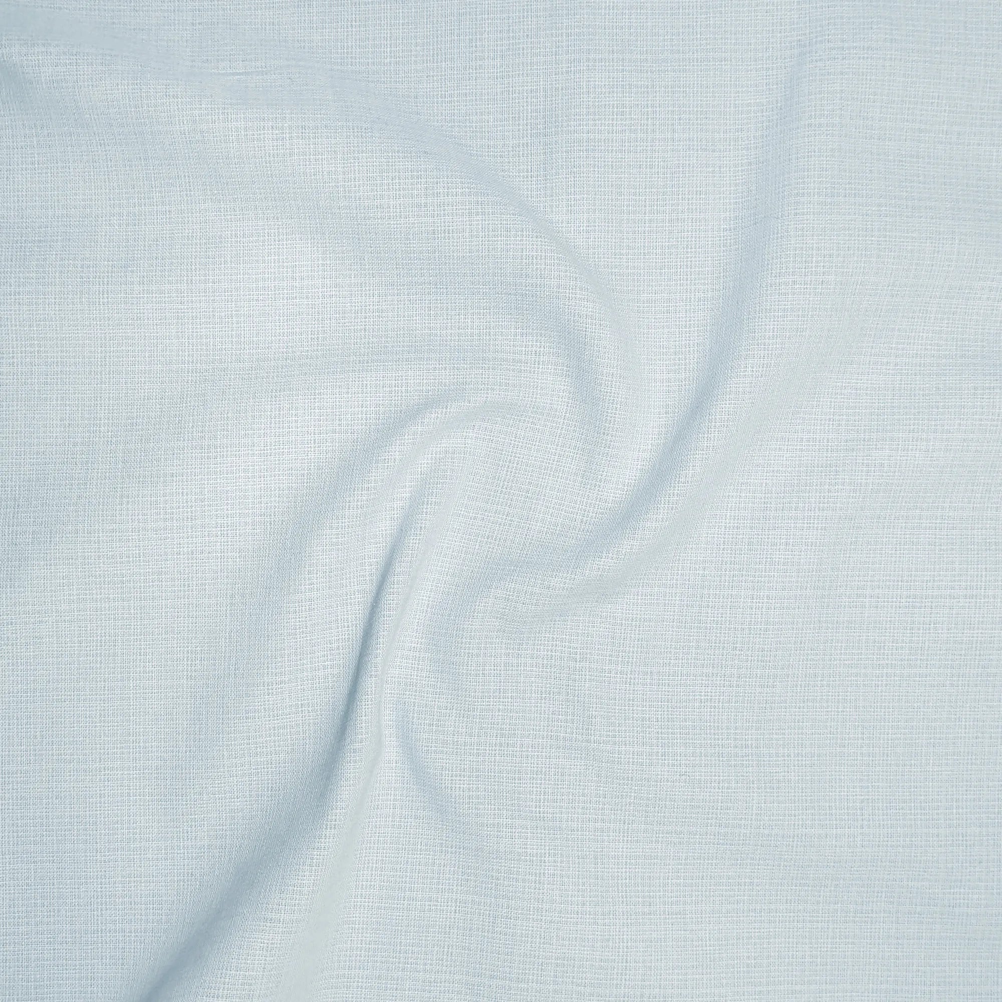 Sky Blue Textured Linen Shirt For Men