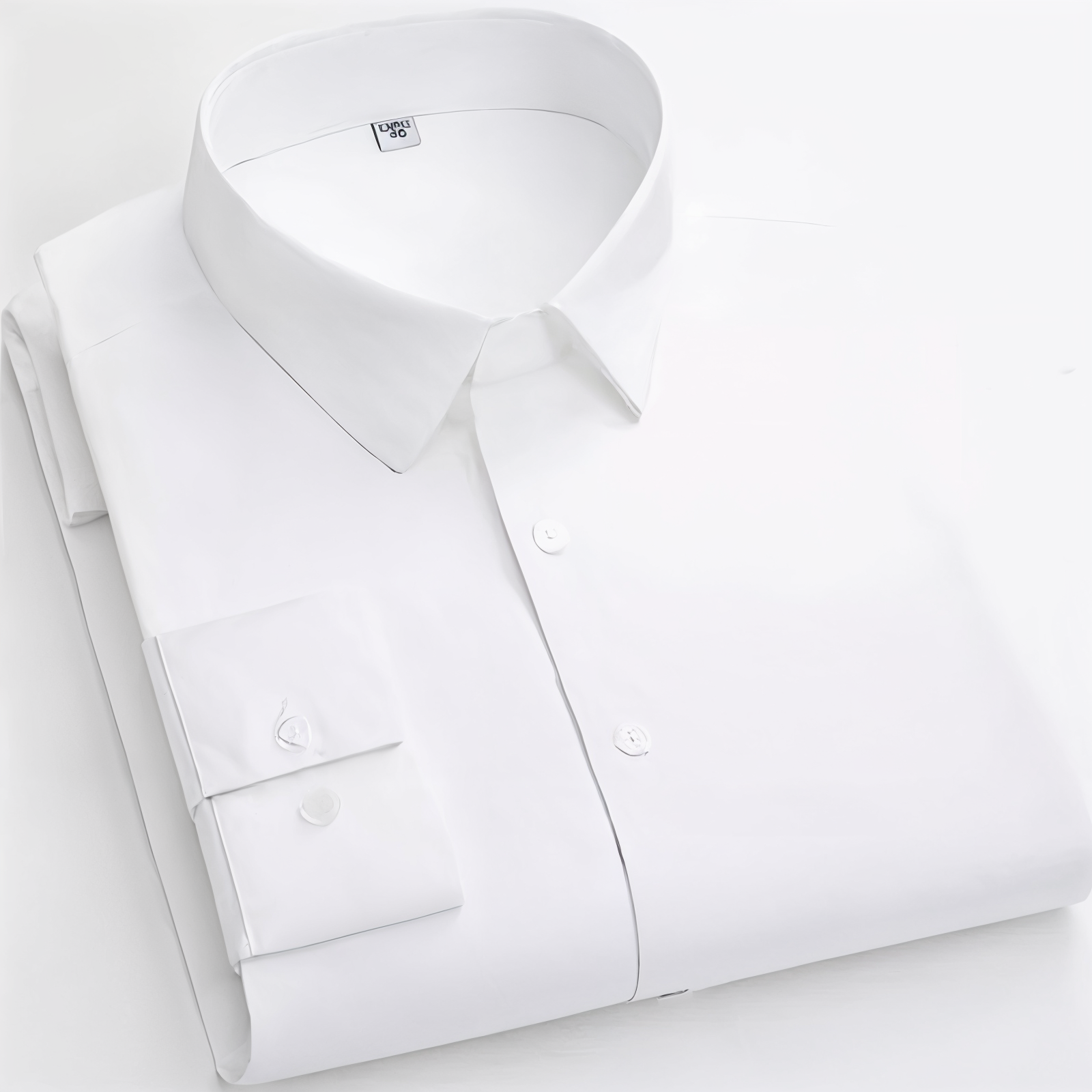 Frankshop Classic Cotton Blend White Solid Shirt