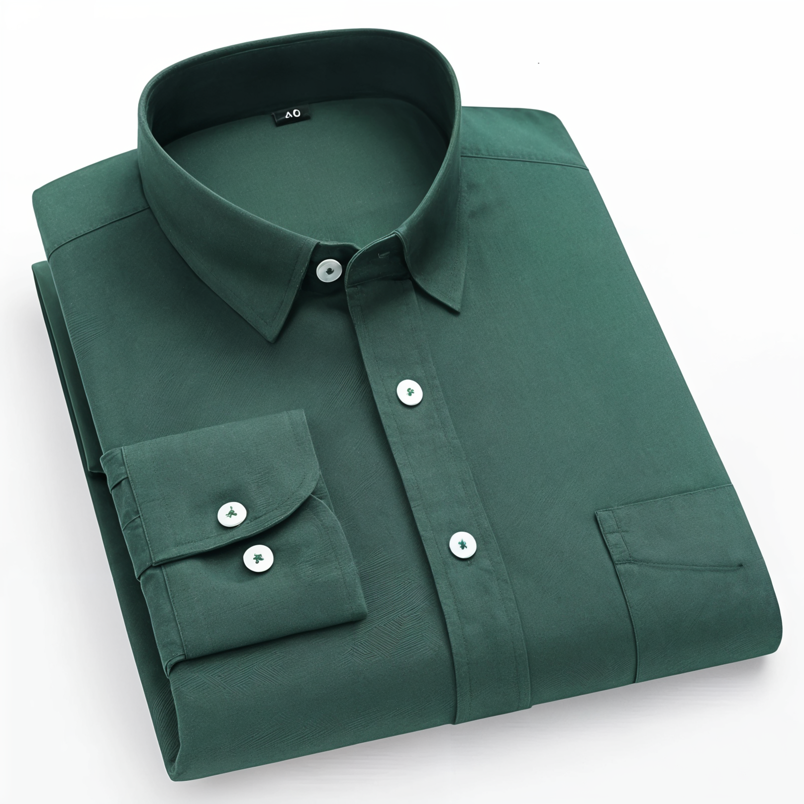 Cotton Blend Solid Shirts (Olive Green)