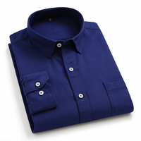 Frankshop Classic Cotton Blend Navy Blue Colour Shirt