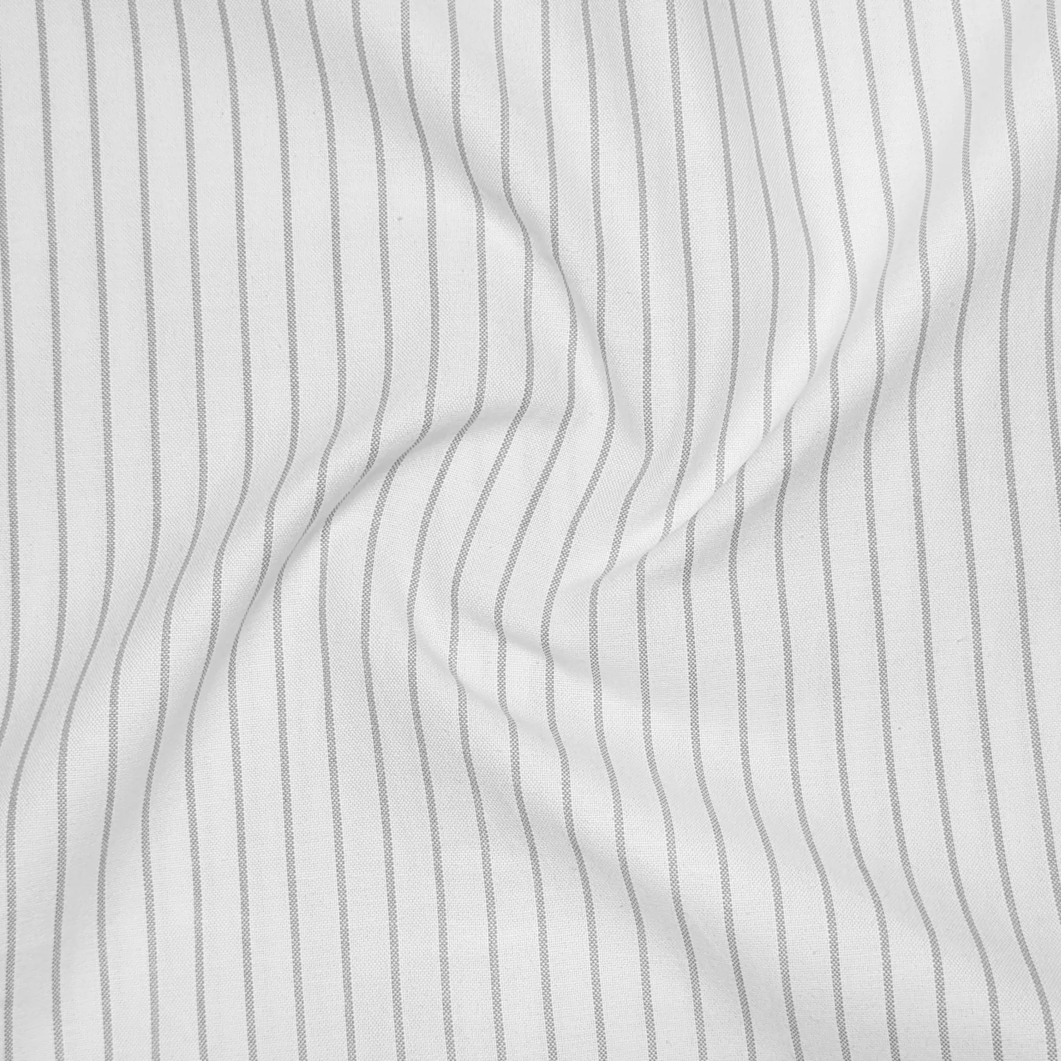 Bold Grey Pinstripe Oxford Shirt For Men