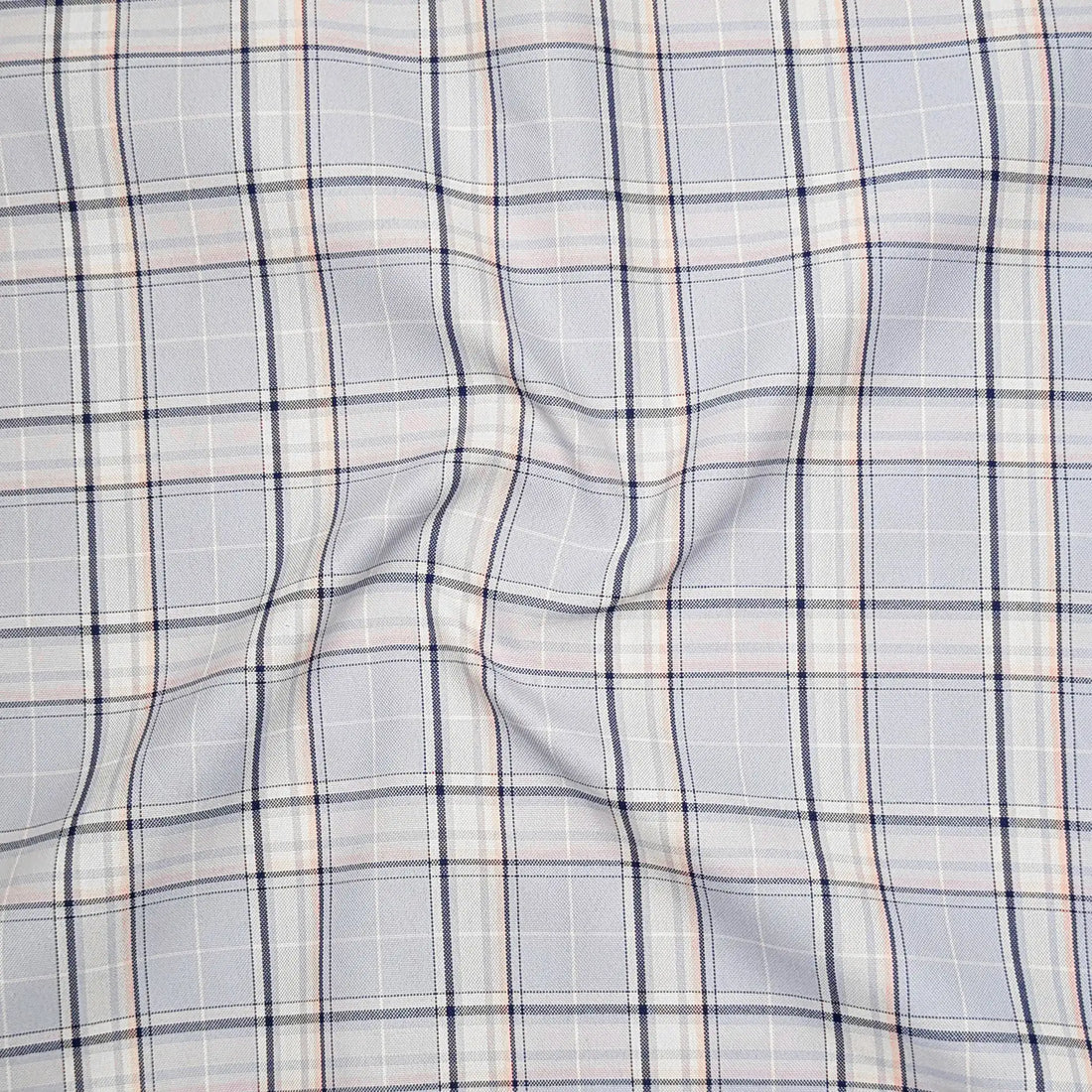 Sky Blue Classic Check Oxford Shirt for Men