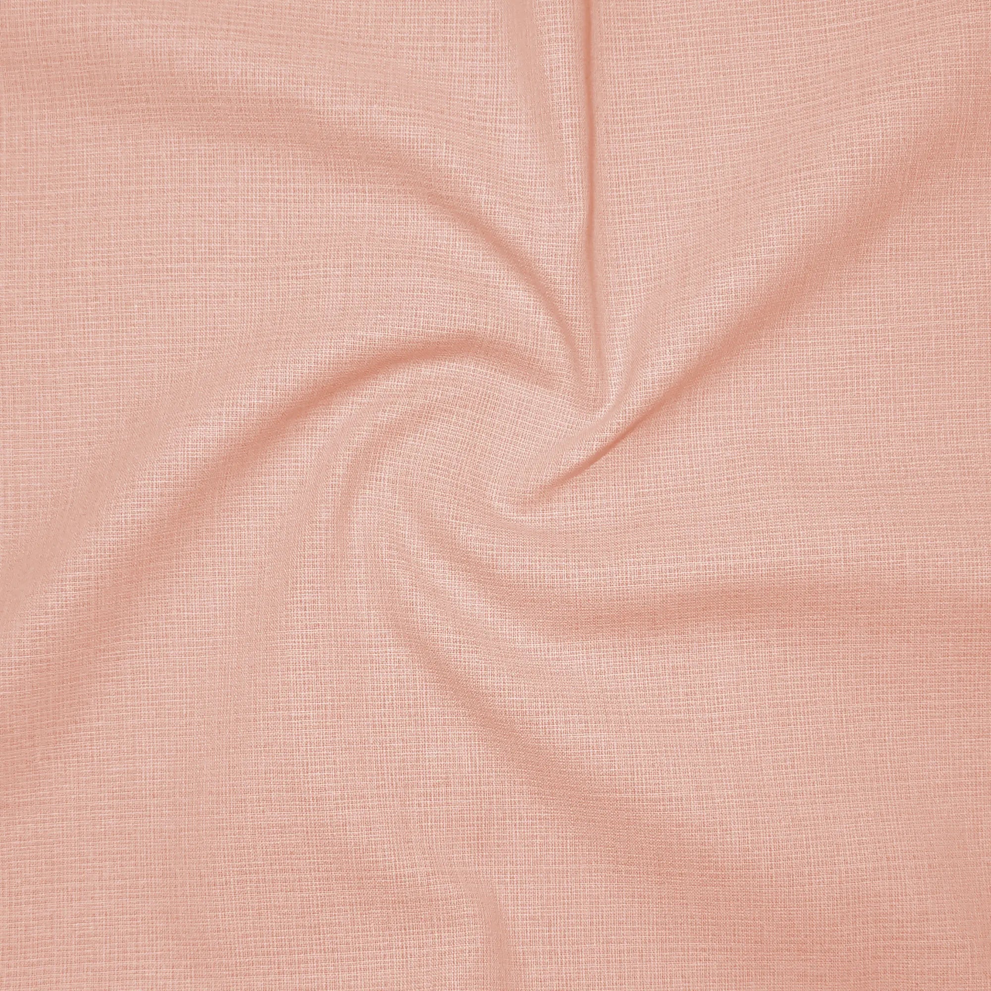 Rose Gold Textured Linen Shirt For Men
